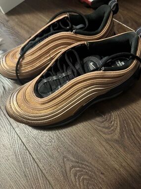 Nike Men's Air Max 97 in Metallic Bronze and Black